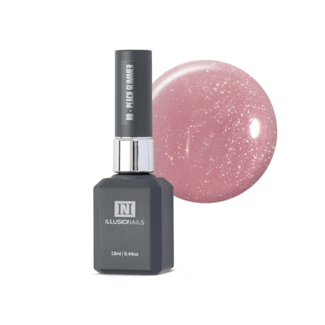 Bază Rubber Peach Glimmer Illusion Nails 13ml - bază autonivelantă cover peach