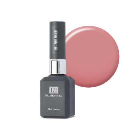 Baza Rubber Pink Amalfi Illusion Nails 13ml – bază autonivelantă roz cover pentru unghii rezistente
