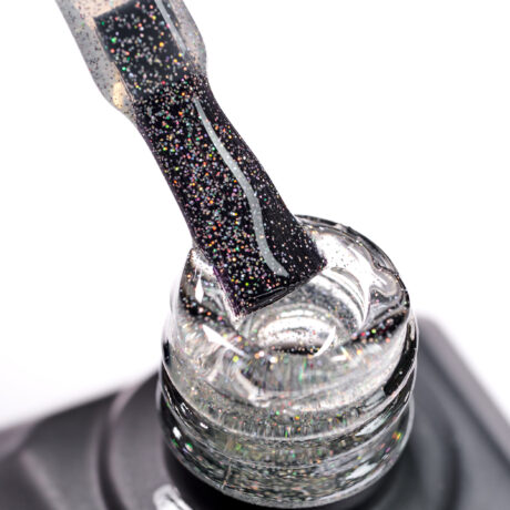 Top Coat Glitter 3 13ml Illusion Nails cu sclipici fin pentru manichiură rezistentă